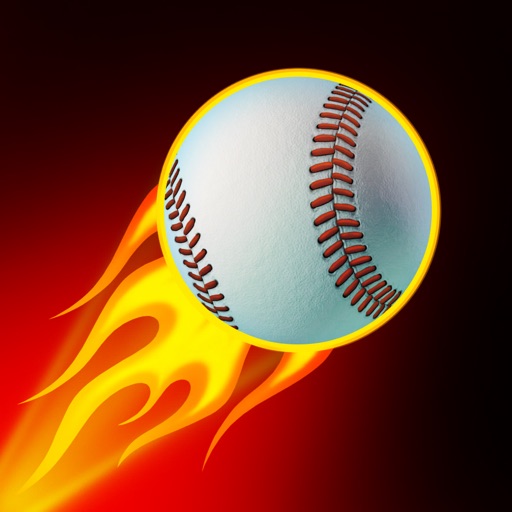 Baseball flick homerun hit fun icon