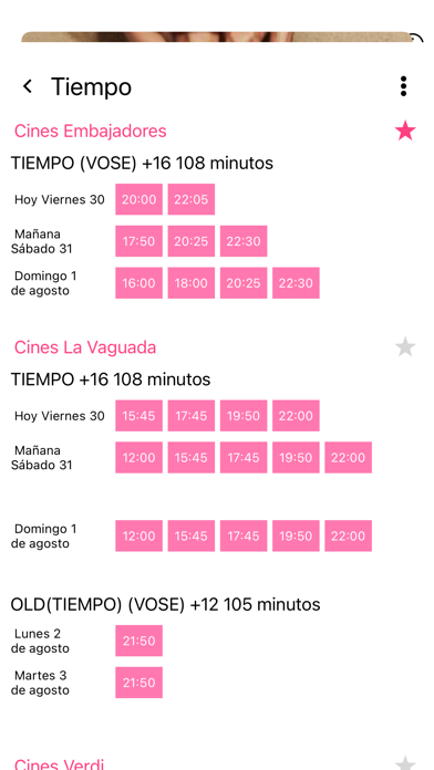 Pelis del Día Screenshot