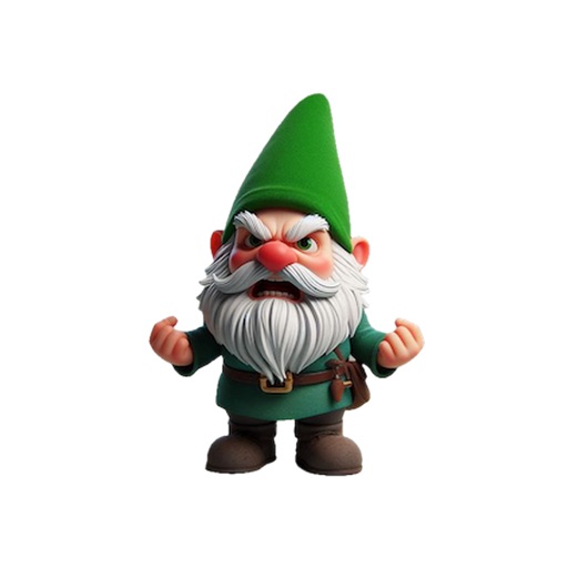 Angry Garden Gnome Stickers