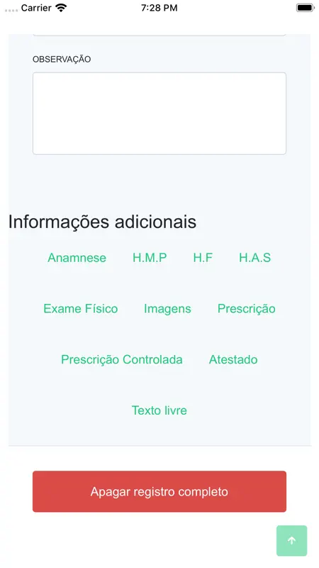 Meus Pacientes Online screenshot 6 of 10