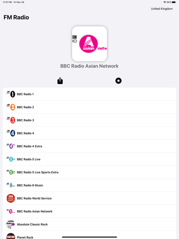 Screenshot #6 pour FM Radio - Regional Channels