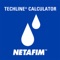 The Netafim Techline Calculator offers a guideline for determining landscape design, project supplies, measurements, and calculations