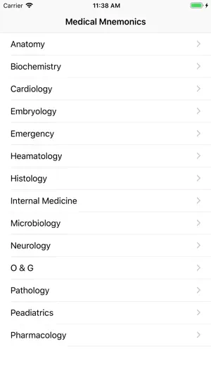 Medical Mnemonics & Quiz screenshot 1
