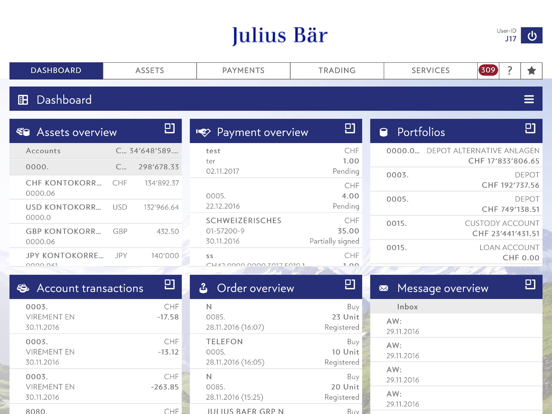 Screenshot #5 pour Julius Baer Mobile