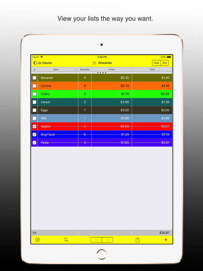 #2. Infinity Lists (iOS) Podle: Elijah Rappaport
