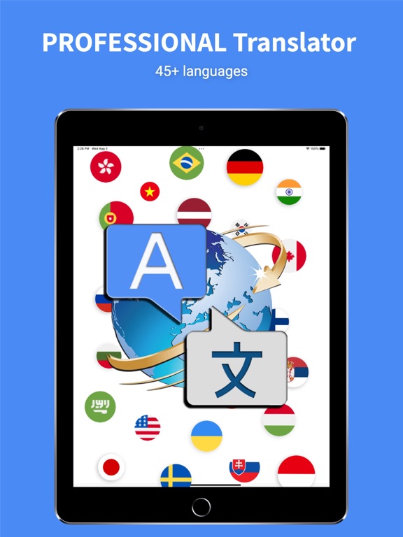 Talk Translator : Voice, Photo iPad screenshot 1 - Productivity app