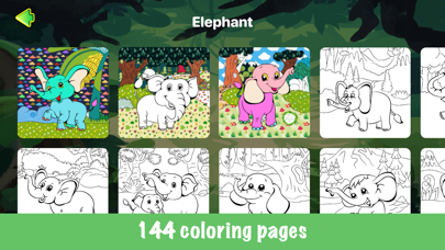 Cute animal coloring pages Screenshot