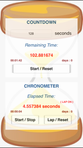 Chronometer and Countdown screenshot