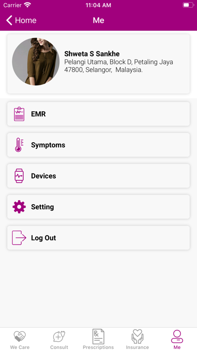 iMedic Patient Screenshot