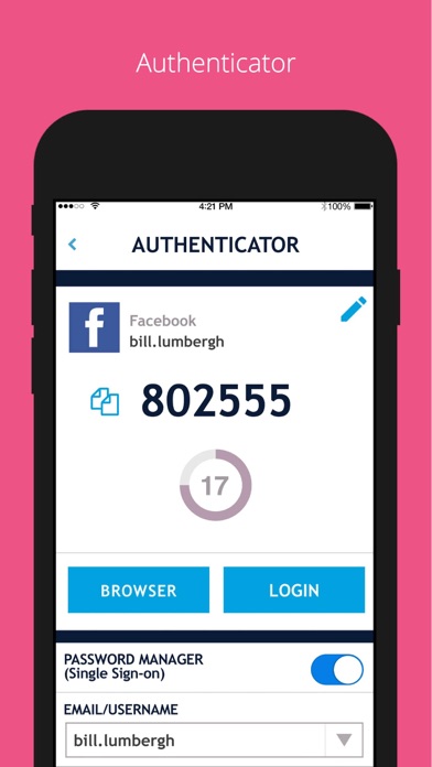 Authenticator Password Manager Screenshot