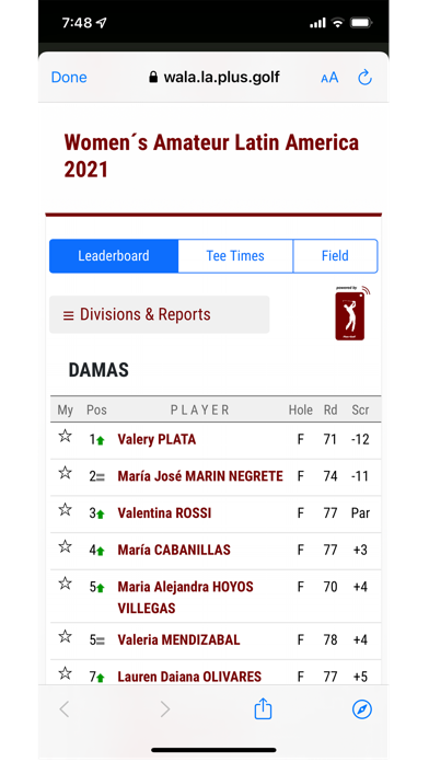Plus+Golf ConnectApp Screenshot