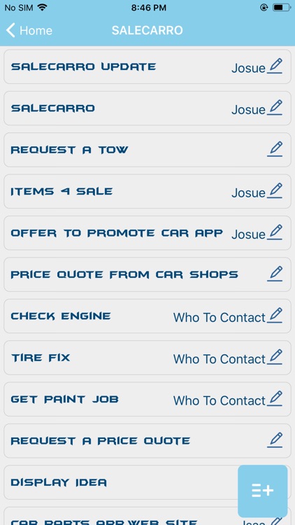 My to do list application