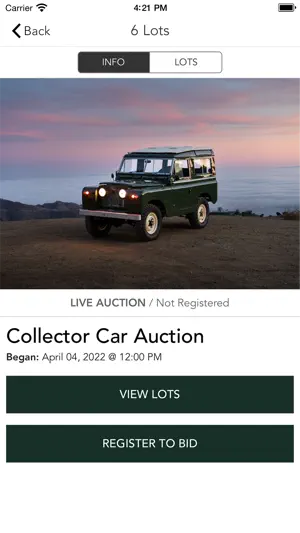 Broad Arrow Auctions screenshot 2