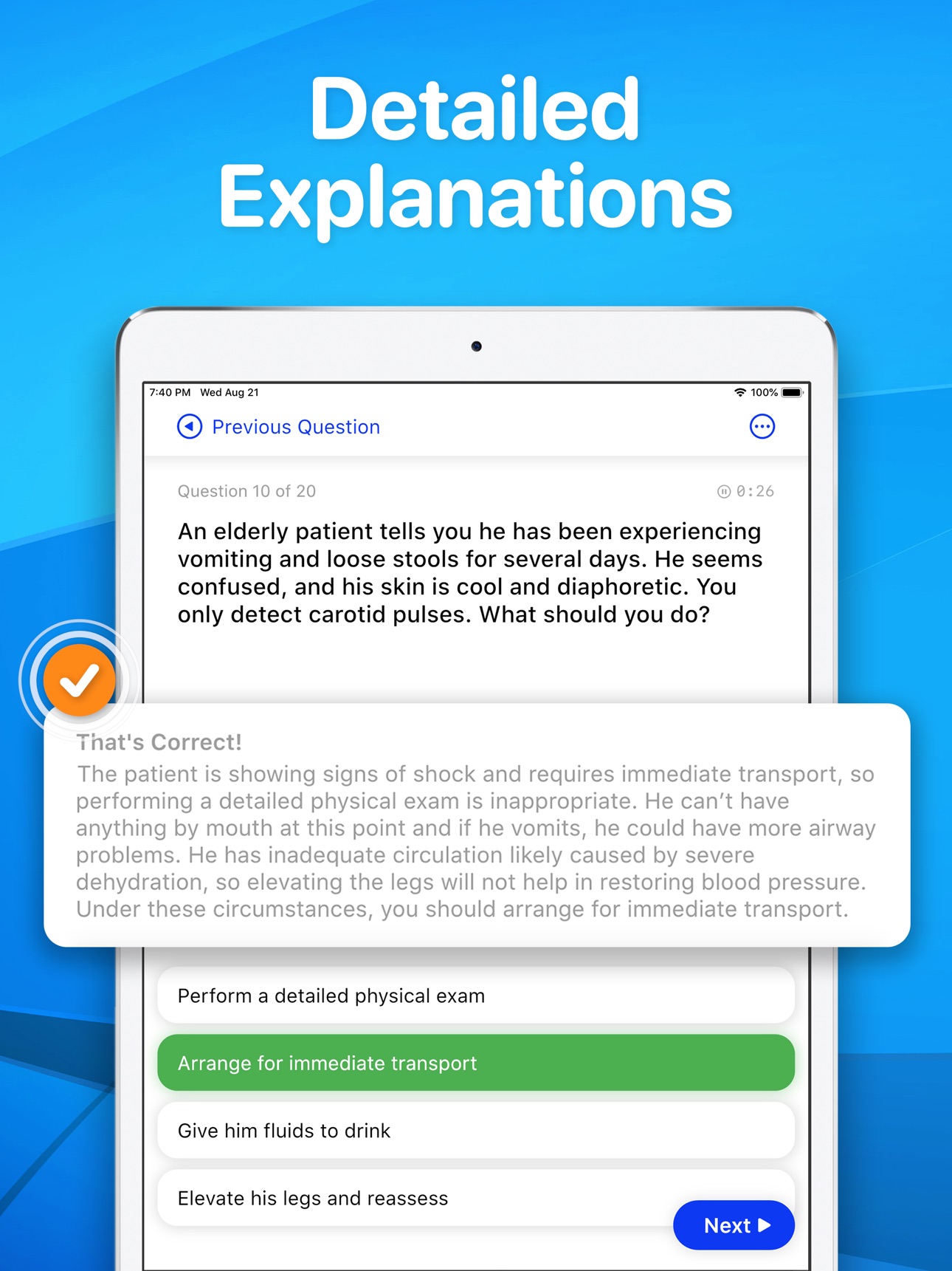 Screenshot 7 of EMT Prep 2026 - Practice Exams