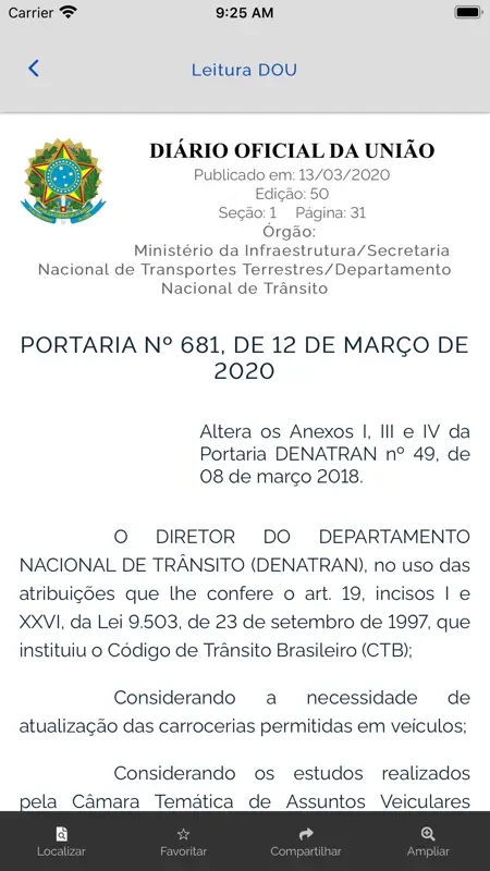 Diário Oficial da União (DOU) screenshot 9 of 10