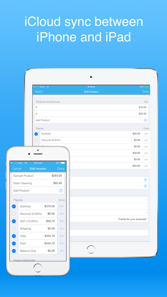 #6. Estimate Maker - Invoice app (iOS) 由: B TO J PTY LTD