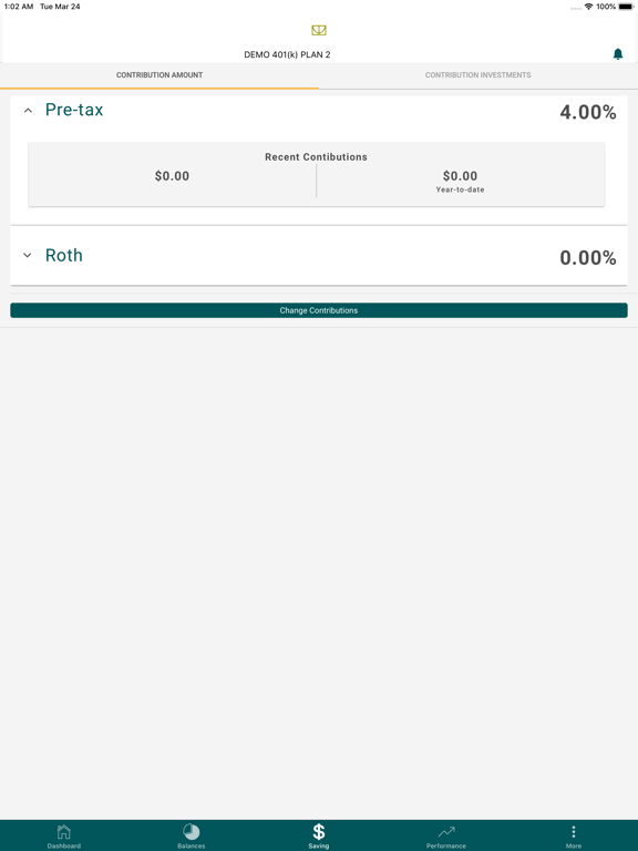Greenleaf Trust Retirement iPad screenshot 3 - Finance app