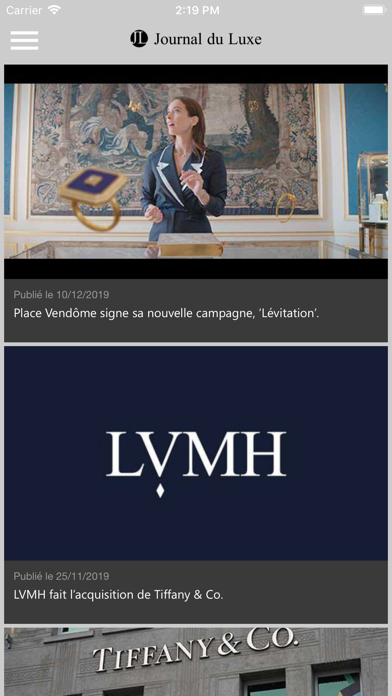 Journal du Luxe iPhone screenshot 2 - News app