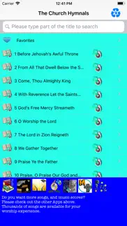 the church hymnals iphone screenshot 1