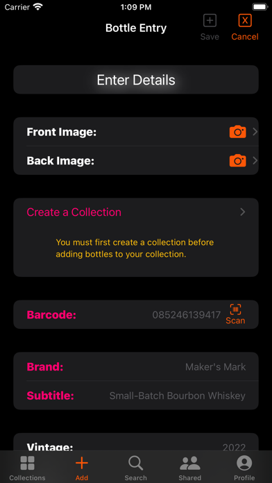 WhiskeyMate: Collect & Track Screenshot