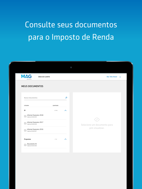 MAG Seguros iPad screenshot
