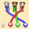 Twisted Straps – Save The Dog is tangled puzzle game where you untie the dog straps and send them back home