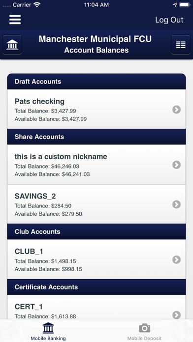 Manchester Municipal FCU Screenshot