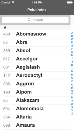 PokeIndex screenshot 2