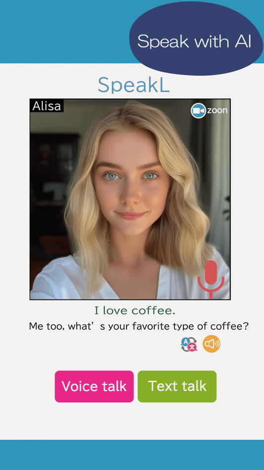 #1. SpeakL English Conversation AI (iOS) 由: Altavistarise Co., Ltd