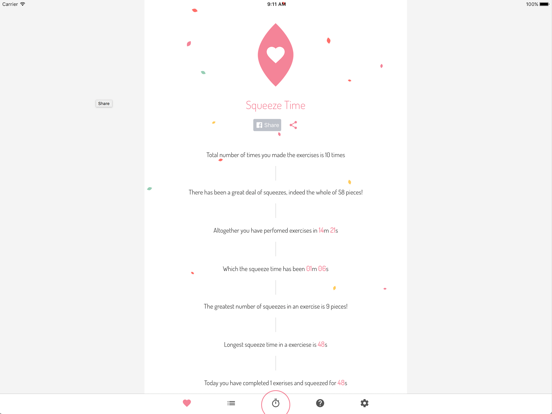 Squeeze Time - Kegel exercises iPad screenshot 5 - Medical app
