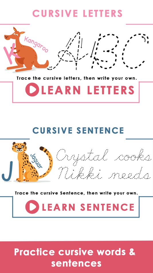 #6. Learn Cursive Writing (iOS) بواسطة: BHADRIK MEHTA