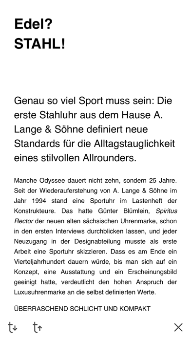 ARMBANDUHREN Magazin Screenshot