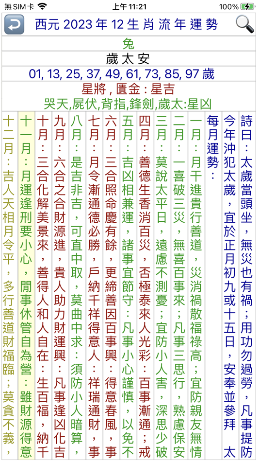 #9. 電子農民曆 (黃曆) CFarmCale2100 (iOS) 由: yunru pan
