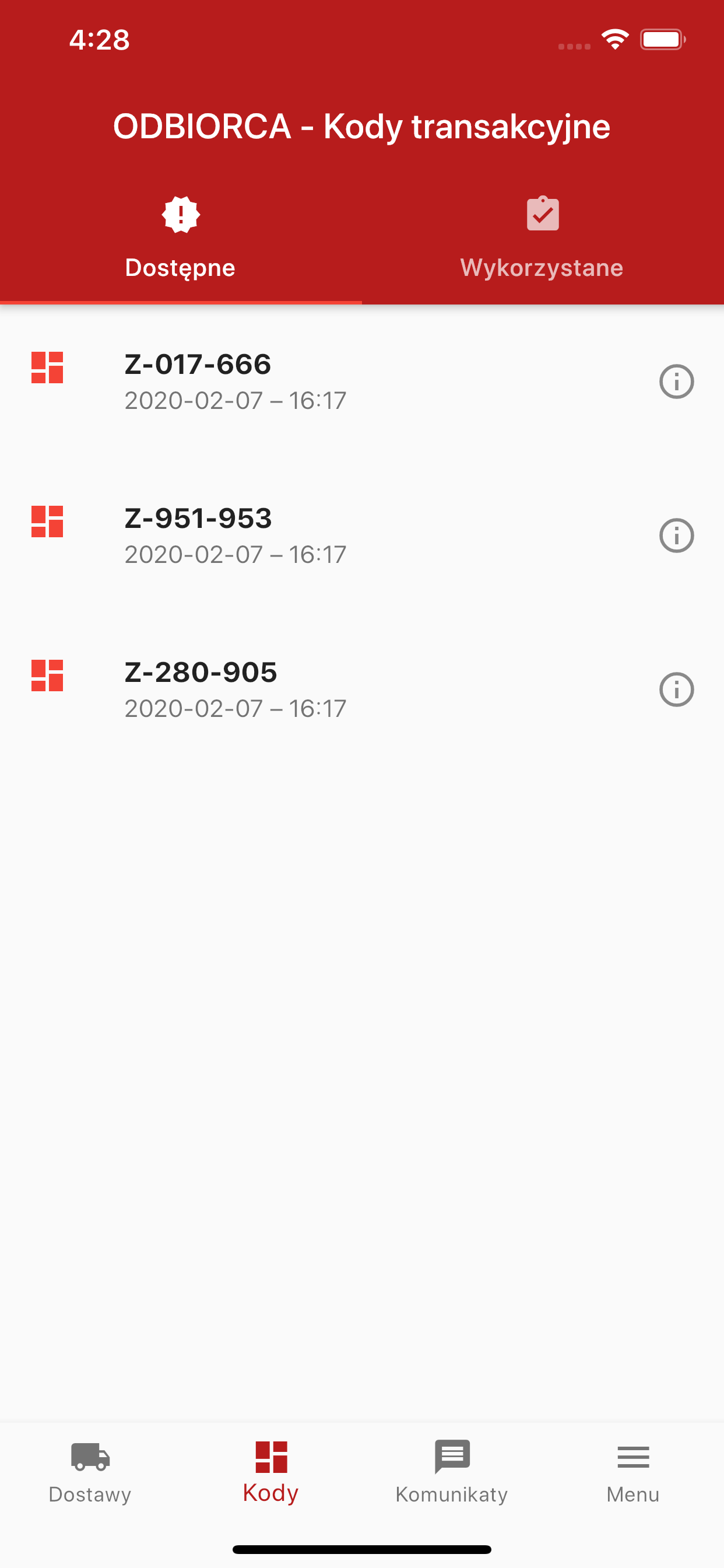 SENT Dostawy (EDU)