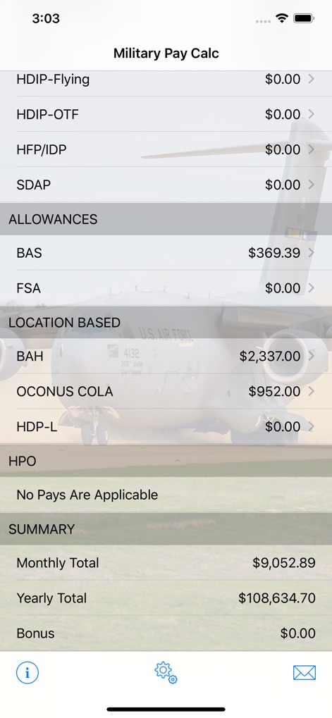 Military Pay Calc - Finance App | MWM