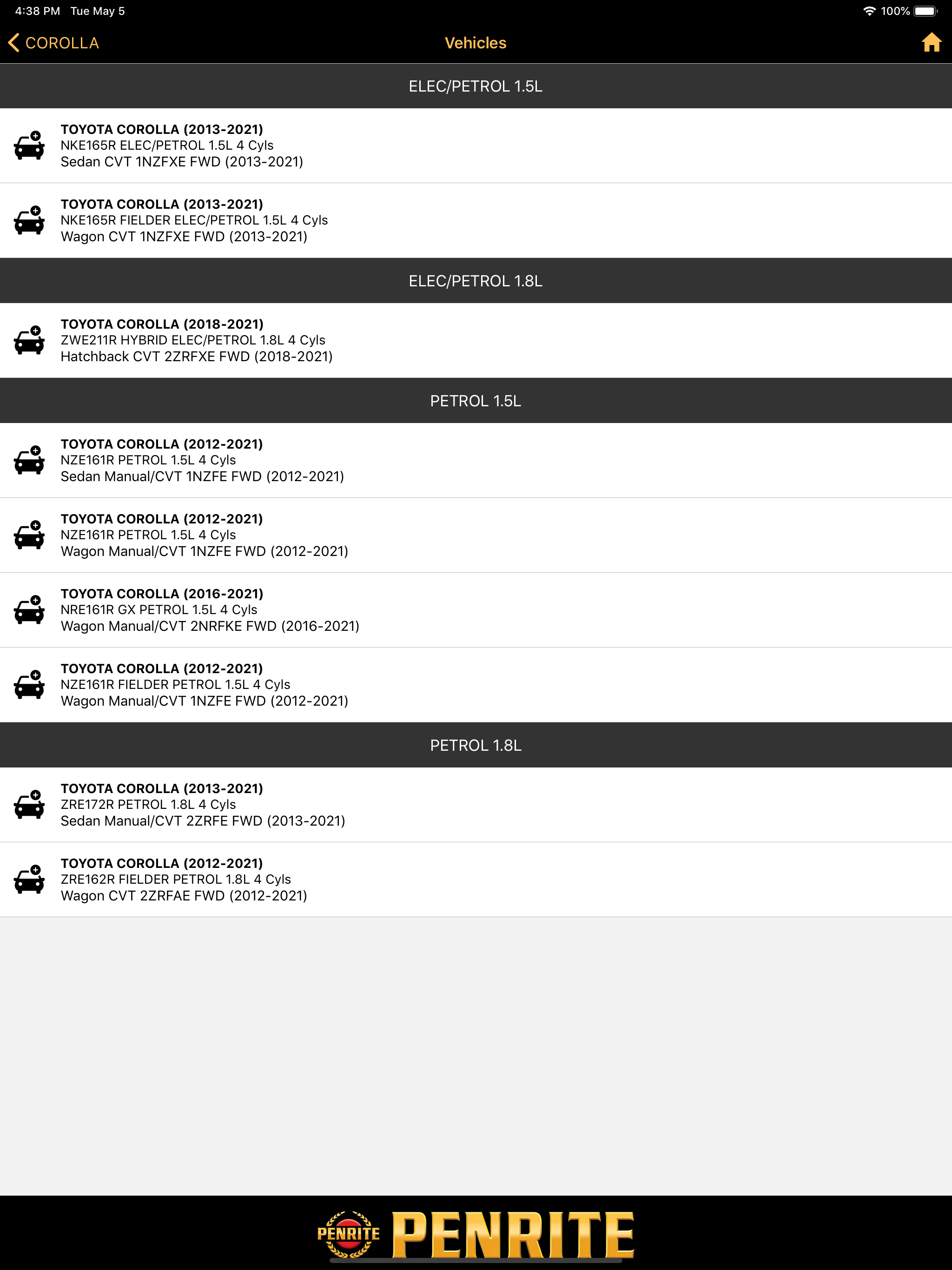 Product Selector
