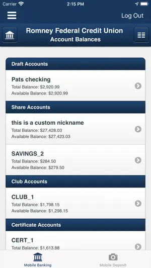 Romney FCU screenshot 3