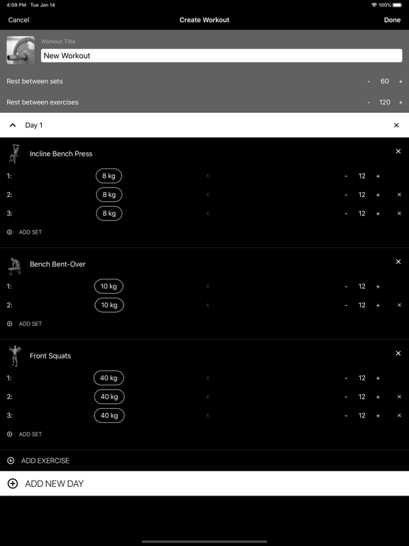Dumbbell & Barbell Workouts iPad screenshot 6 - Health & Fitness app
