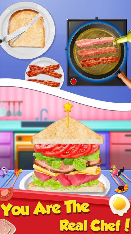 Breakfast Sandwich Food Maker screenshot-3