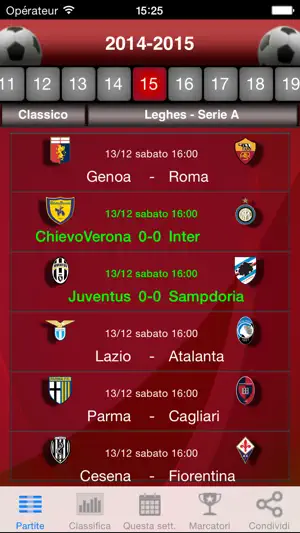 Serie A Calcio screenshot 1