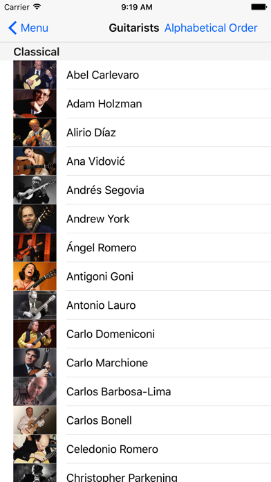 The Great Guitarists Screenshot