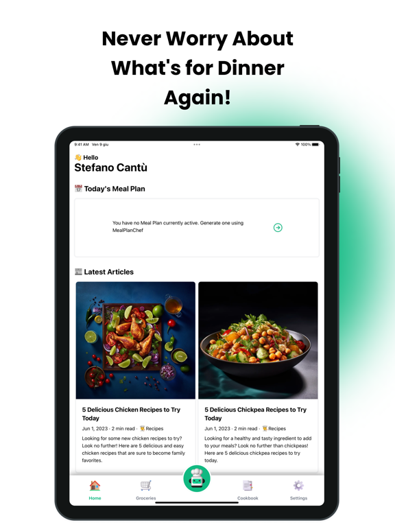 Screenshot #4 pour ChefGPT: AI Meal Plans Tracker