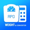 Digital scale to weight gram icon
