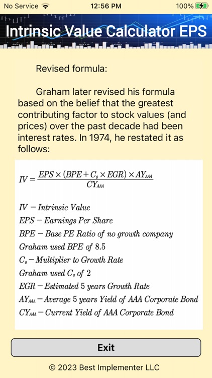 Intrinsic Value Calculator EPS screenshot-7