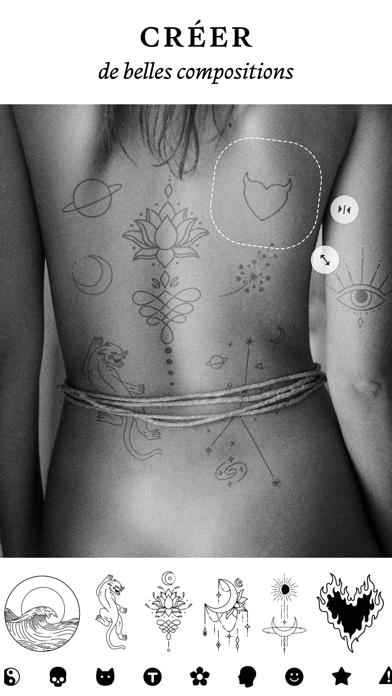 Screenshot #3 pour L Tattoo: tatouage sur photo