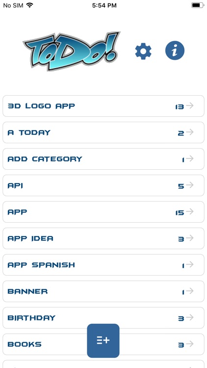 My to do list application