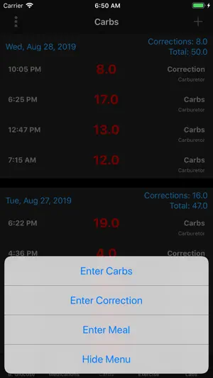 Carburetor Diabetes Manager screenshot 4