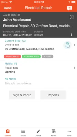 vWork screenshot 2