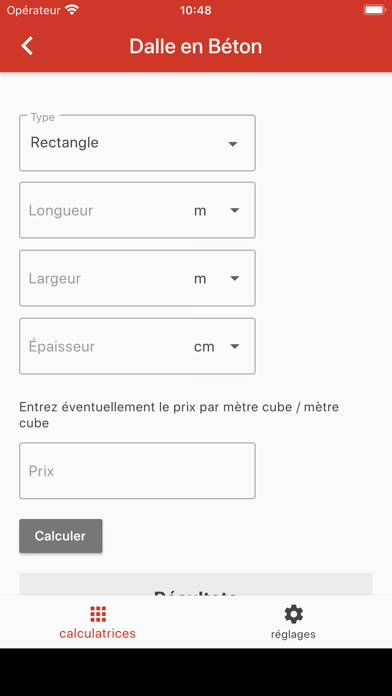 Screenshot #1 pour Calculatrice Concrète Plus