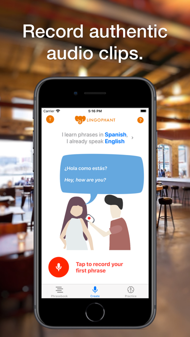 Screenshot #1 pour Lingophant - Learn naturally